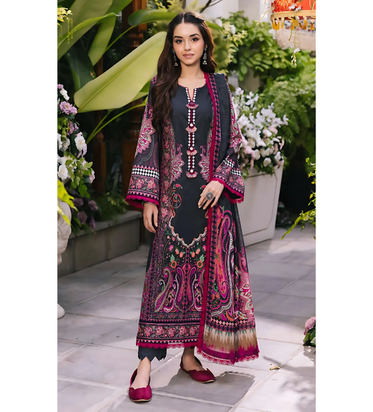 Original Asim Jofa Lawn Stitched AJGB-05