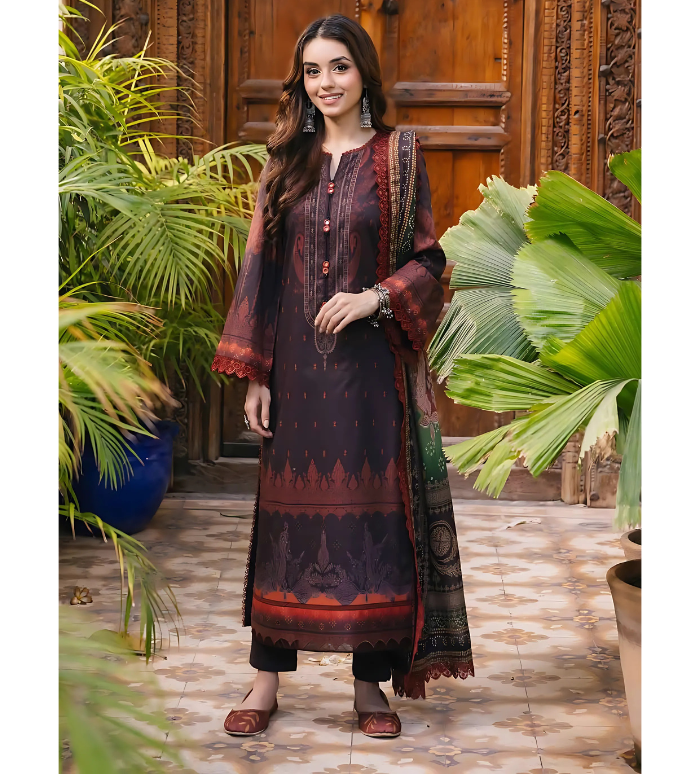 Original Asim Jofa Lawn Stitched AJGB-06