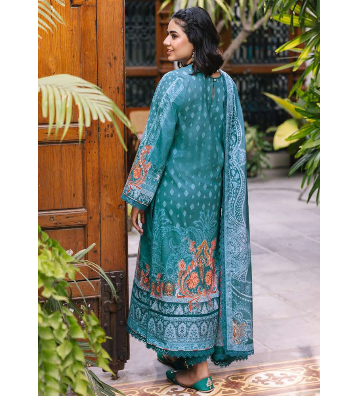 Original Asim Jofa Lawn Stitched AJGB-18